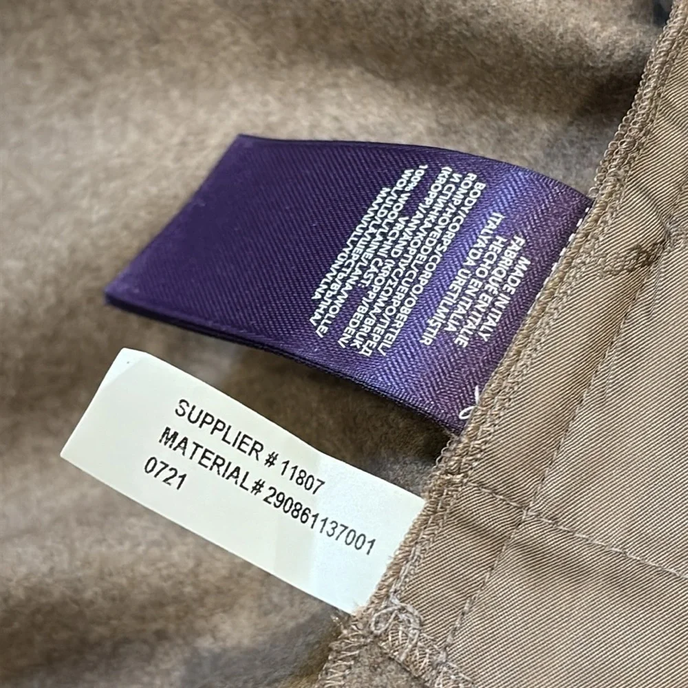 Ralph Lauren Collection Wool Ankle Pants Brown Heather 8 EUC